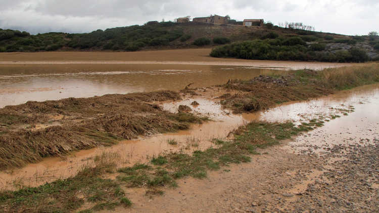 Pelgrim in slecht weer