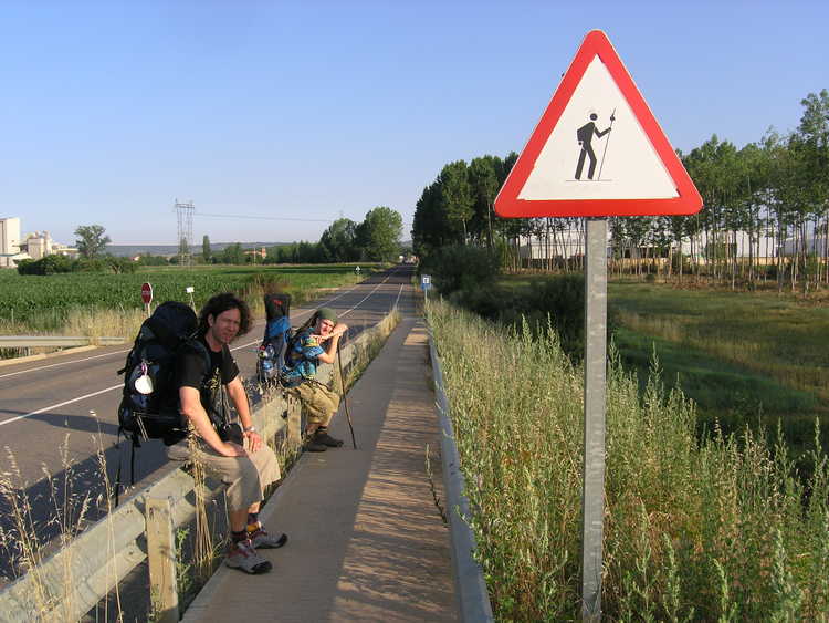 Wouter Jonkhoff onderweg naar Santiago de Compostela, 2010